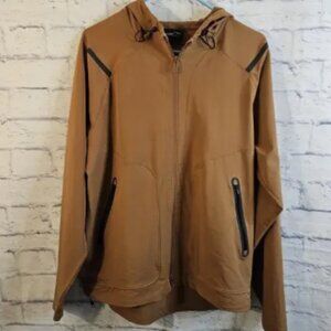 Mens Under Armour Unstoppable Full Zip Windbreaker Jacket Size Large Brown